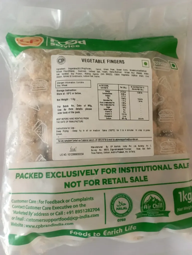 Vegetable Finger 1kg